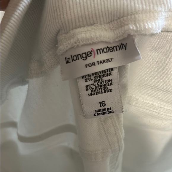 Liz Lange White Maternity Jeans from target, Women's Size 16 - Picture 8 of 8